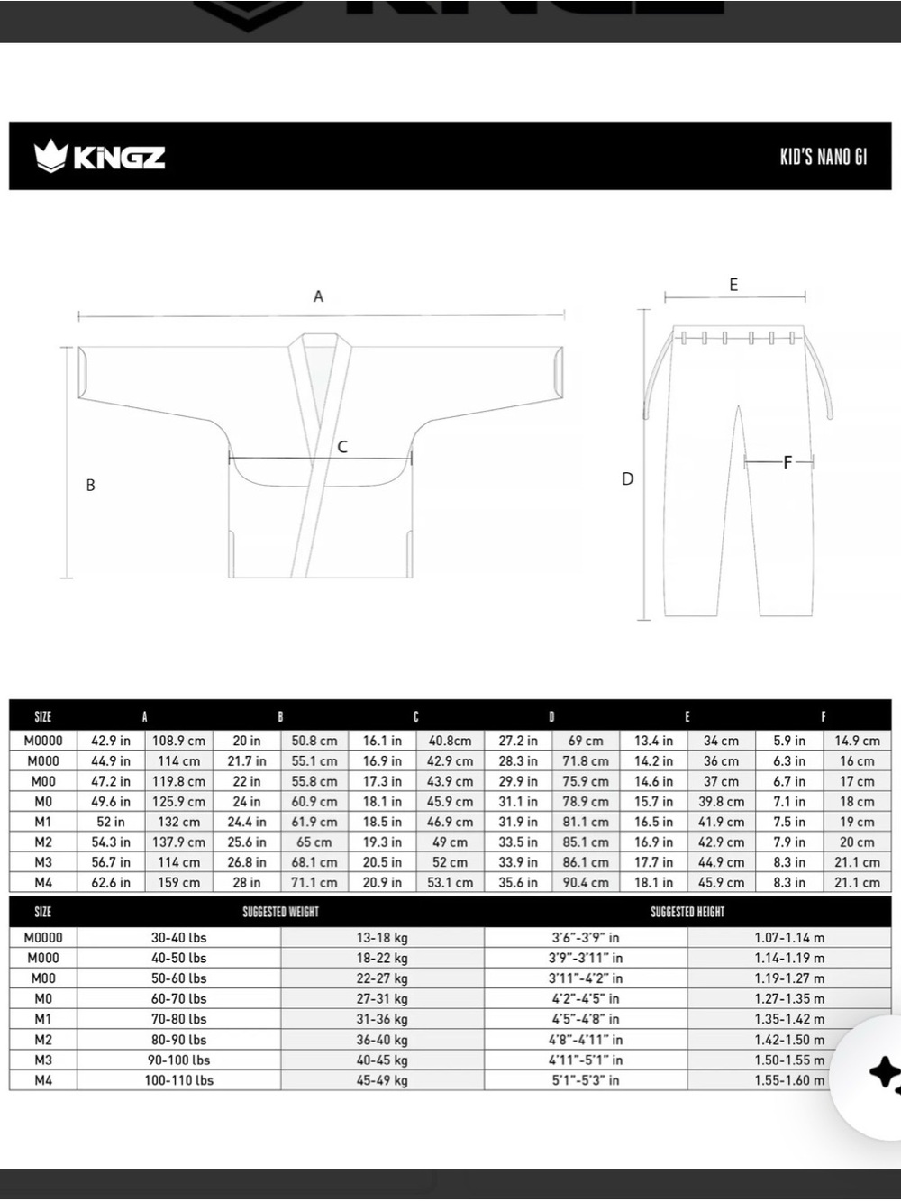Kingz youth Nano Jiu-Jitsu Gi - Picture 5 of 5